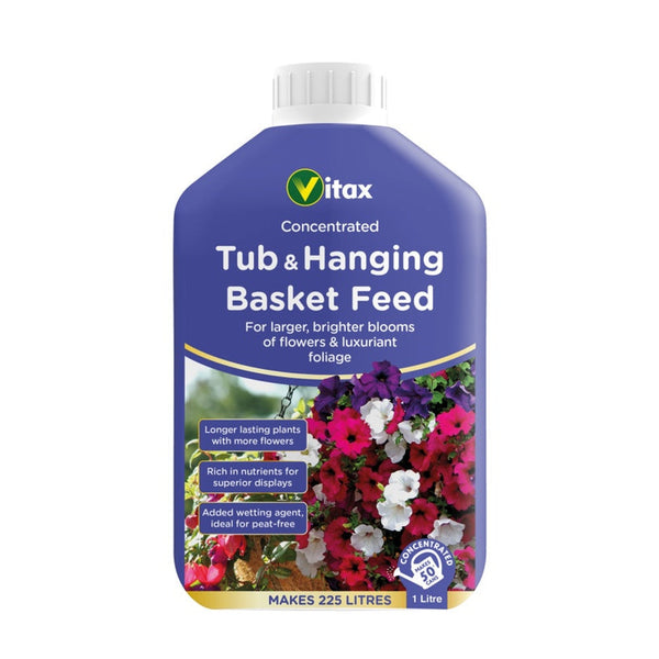 Vitax liquid feed for tubs and hanging baskets 1L