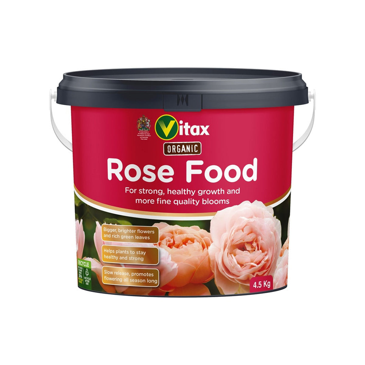 Vitax Organic Rose Food 4.5kg tub