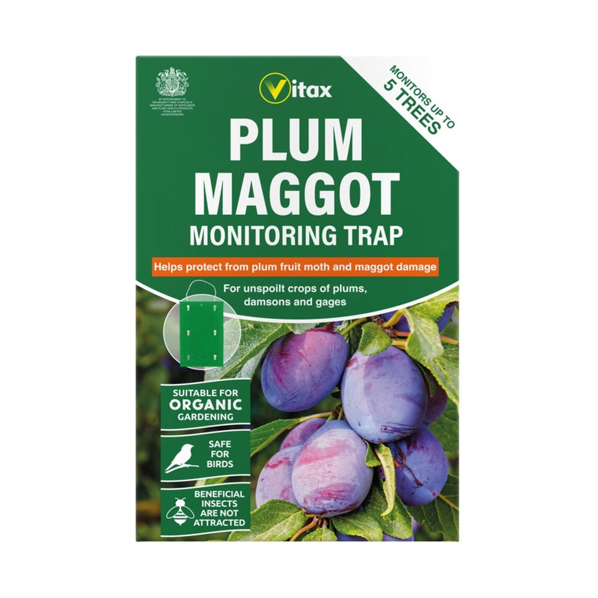 Vitax plum maggot trap with hanger