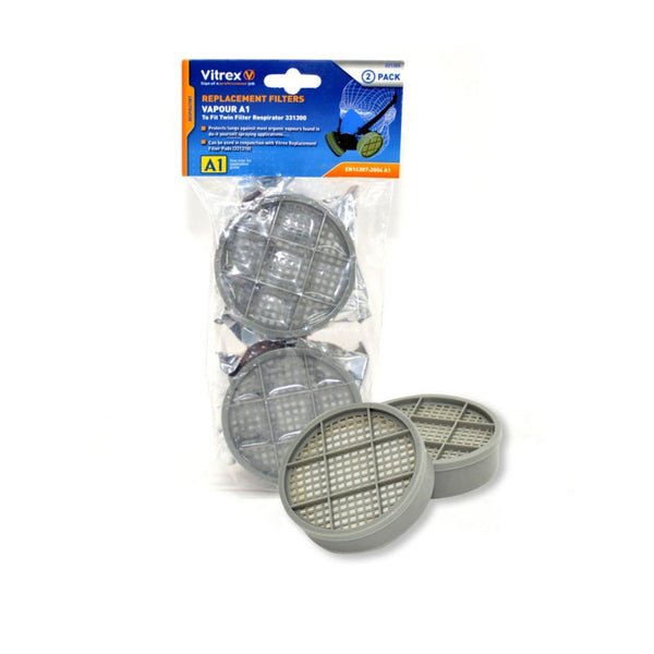 Pair of Vitrex A1 replacement filters for the 331300 mask