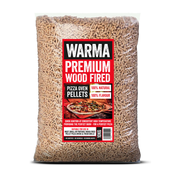 Warma premium wood fired pizza oven pellets 10kg bag
