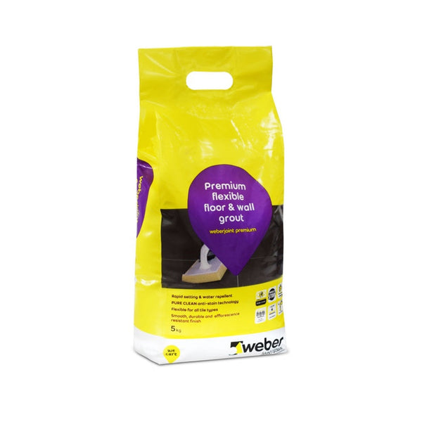 Weberjoint Premium flexible grout 5kg in black