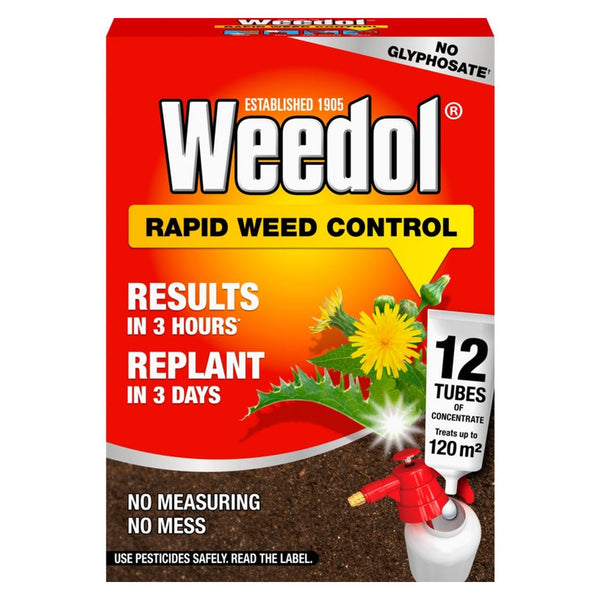 Weedol Rapid Weed Control concentrate 12 tubes