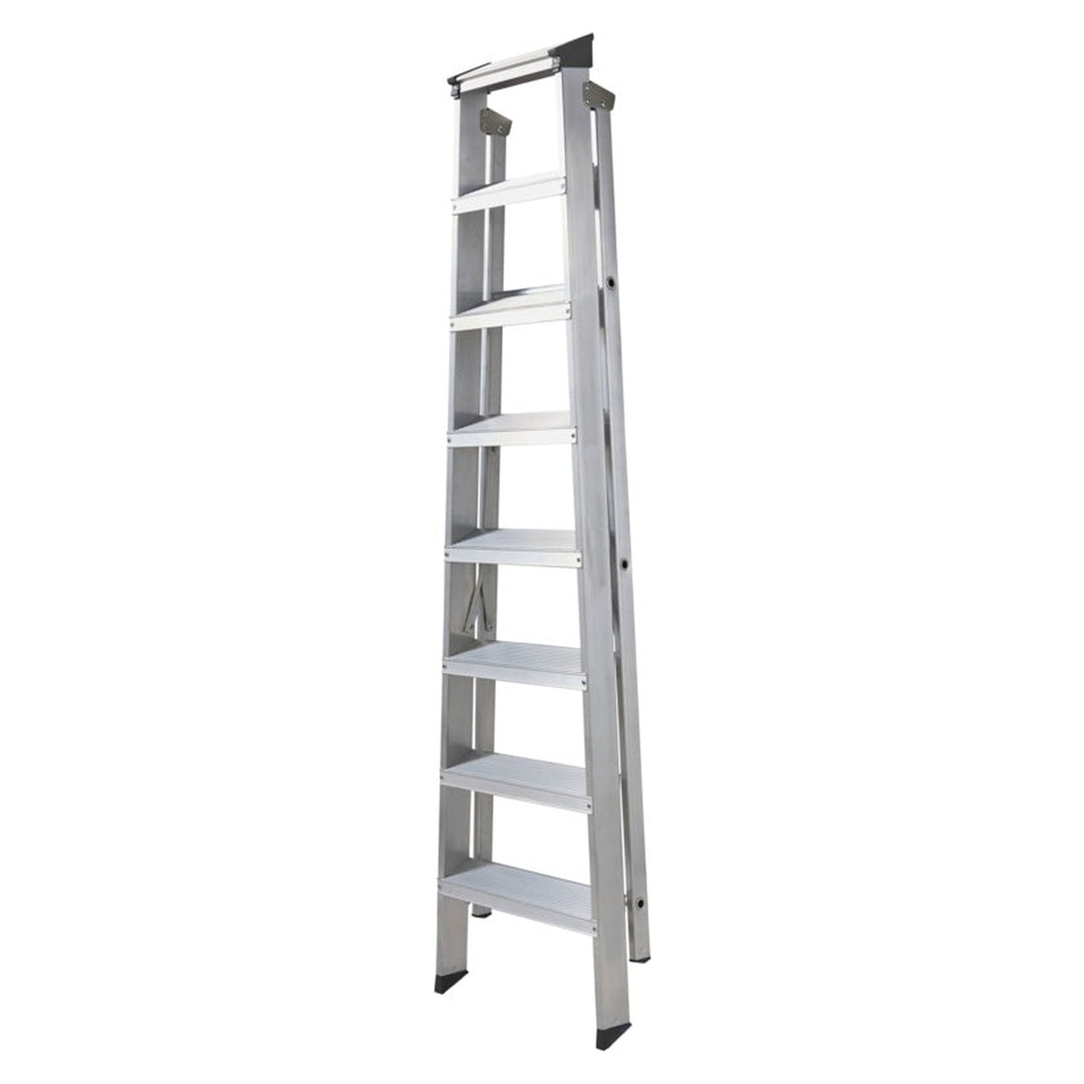 Werner builders stepladder with 8 treads, view 2