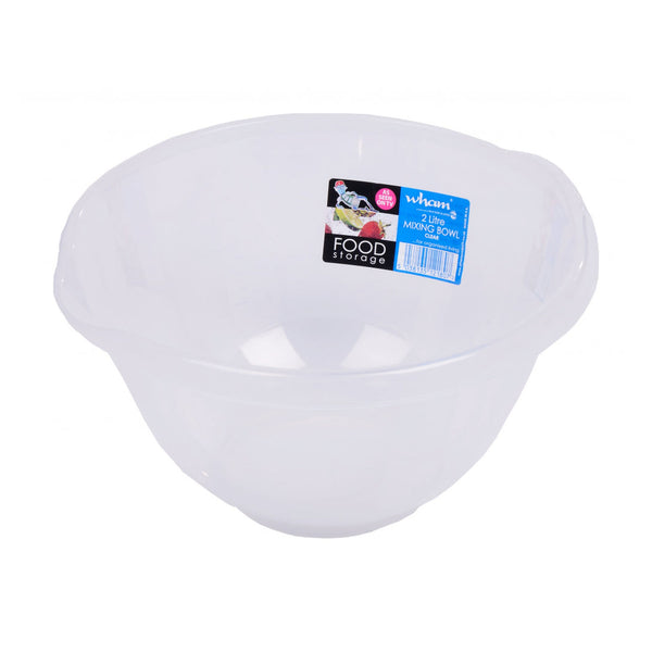 Wham clear 2L mixing bowl with handle and spout