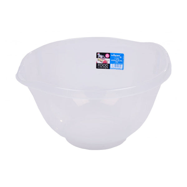 Wham 7 litre clear mixing bowl with handle and spout