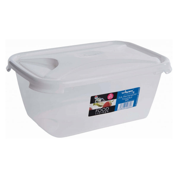 Wham white rectangular food storage 3.6L