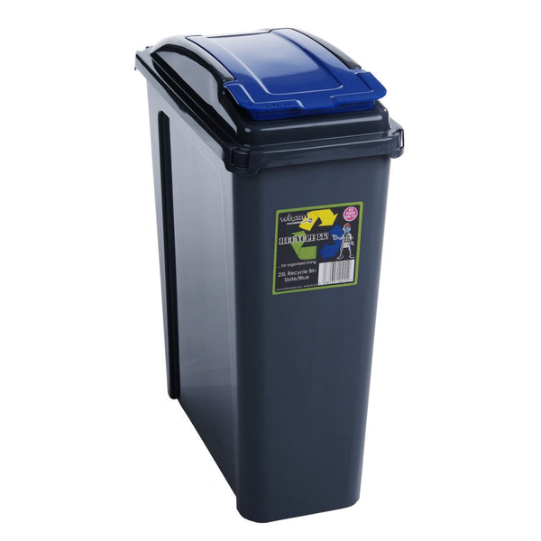 Wham 25L blue slimline recycling bin