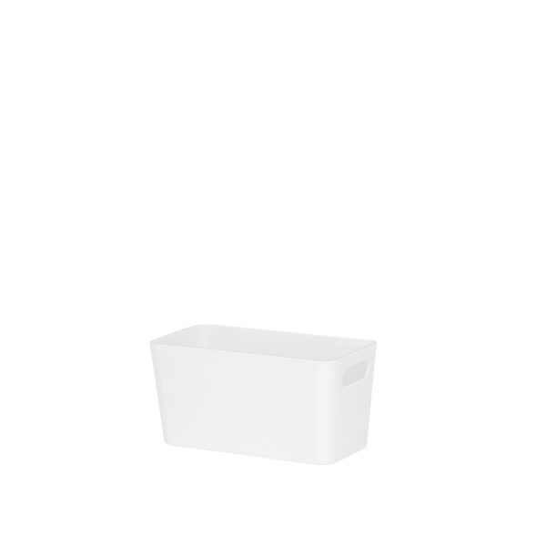 Wham Studio rectangular basket in Ice White 20 x 10 x 10cm