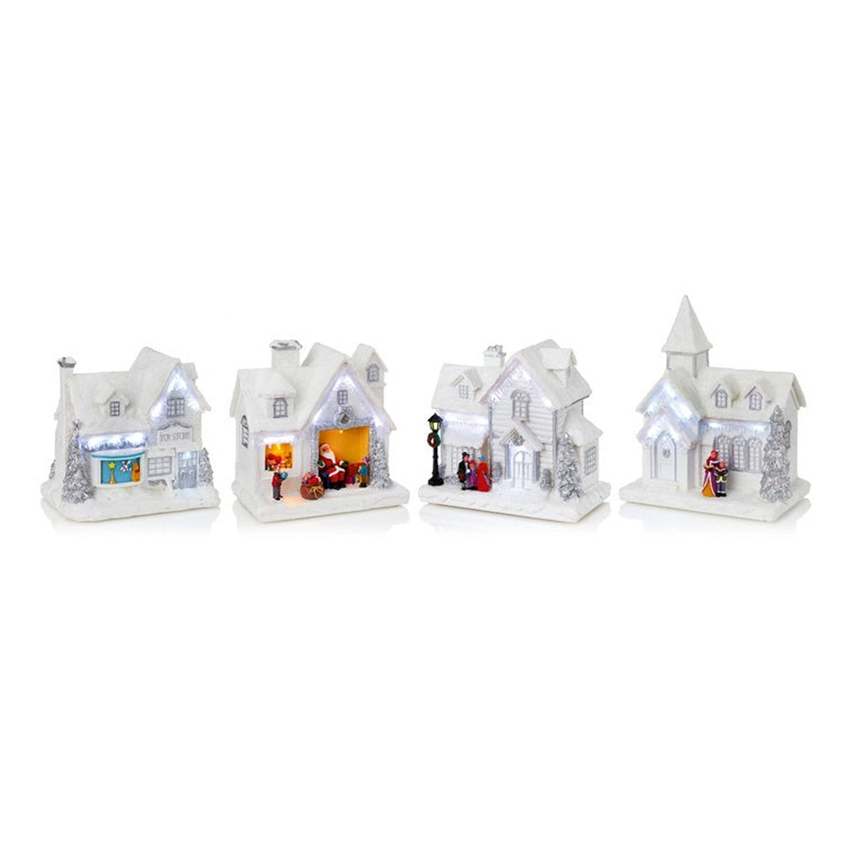 White House With Icicles - 26cm