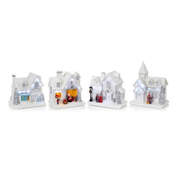 White House With Icicles - 26cm