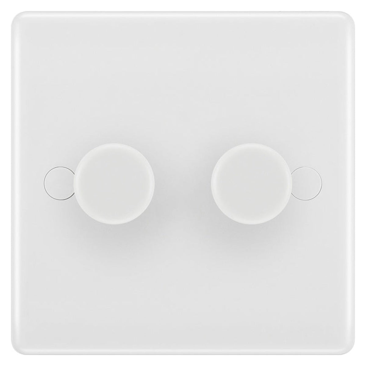 White Moulded Double 2 Way Dimmer Switch - 200w, view 11