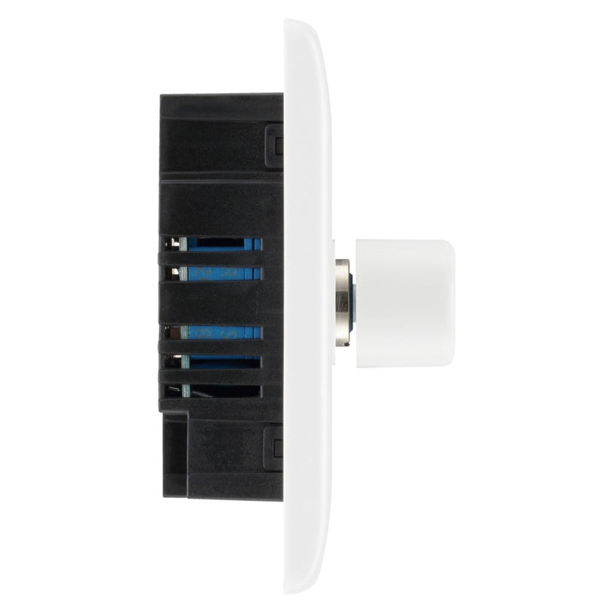White Moulded Double 2 Way Dimmer Switch - 200w, view 8