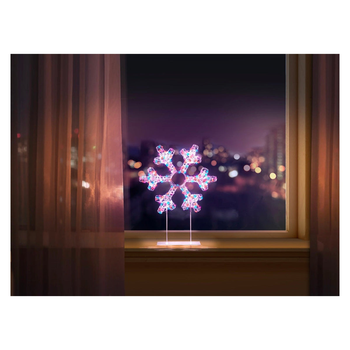White/Multi Table Top Snowflake 720 LEDs - 45cm, view 2