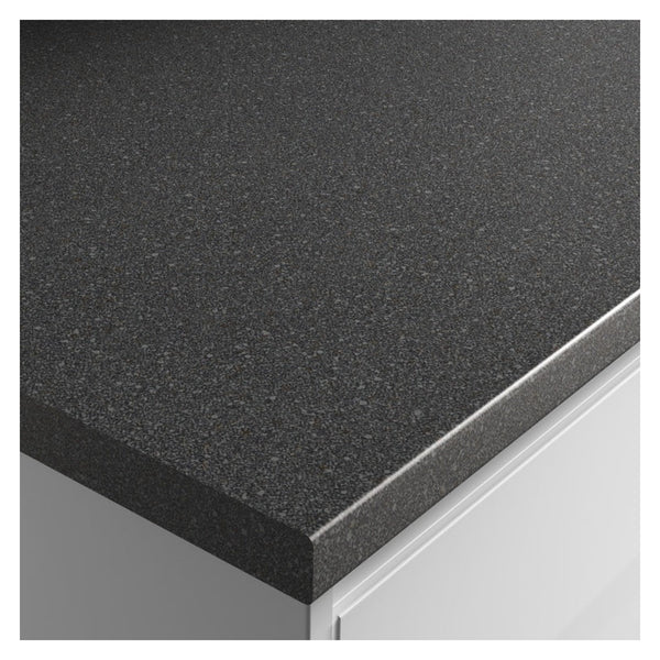 Wilsonart Belmonte Black laminate worktop, 3m x 28mm