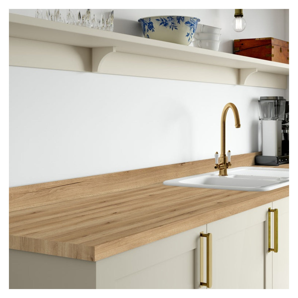 Wilsonart Lundby Oak laminate worktop 3m x 600 x 38mm