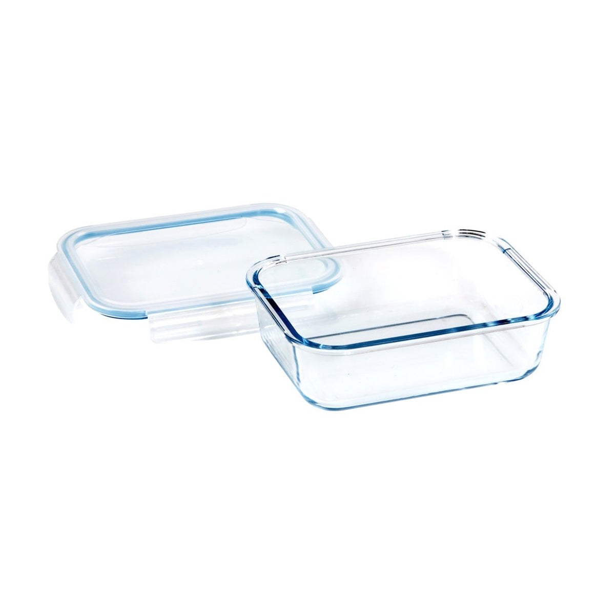 Wiltshire rectangle glass food container 1500ml with lid, view 3