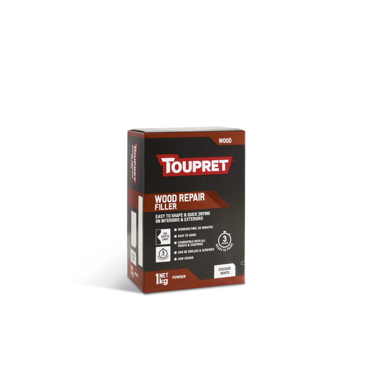 Wood Repair Filler - 1kg White, view 2