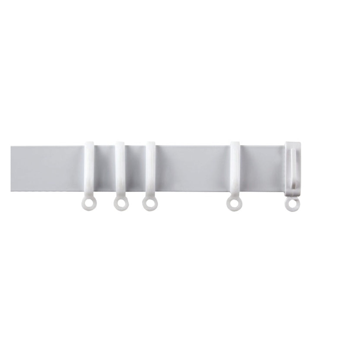 Woodside white aluminium curtain track 240cm