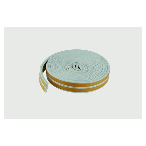 Woodside white EPDM E rubber draught strip 5m
