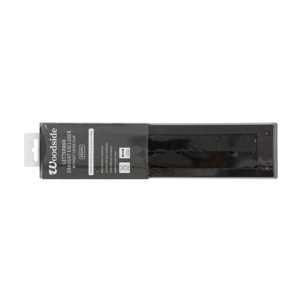 Woodside brown letterbox draught excluder