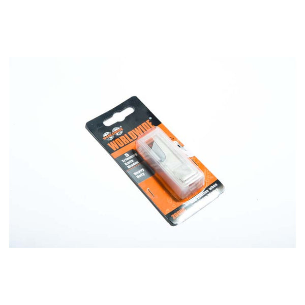 Worldwide trimming knife blades, 5 in safety dispenser
