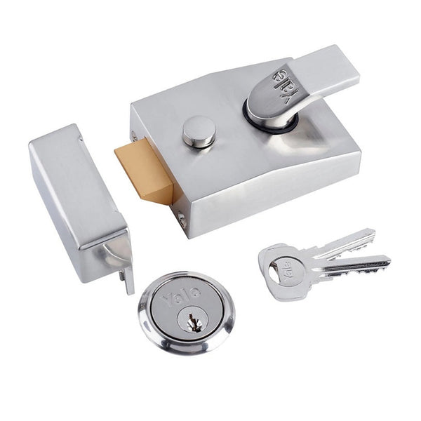 Yale deadlocking nightlatch 60mm chrome