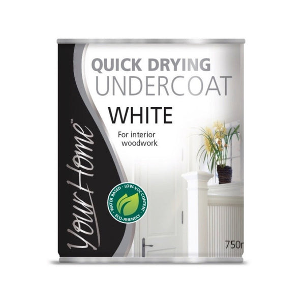 Your Home Quick Drying Undercoat 750ml tin in White
