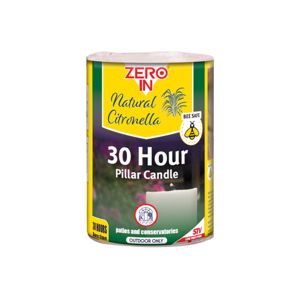 Zero In citronella pillar candle