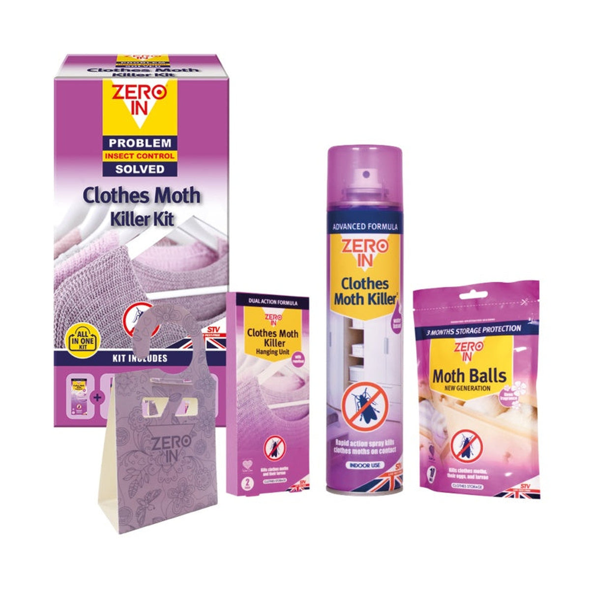 Zero In clothes moth killer kit, view 3