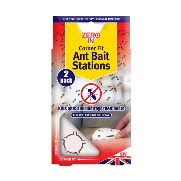 Zero In corner fit ant bait stations twin pack