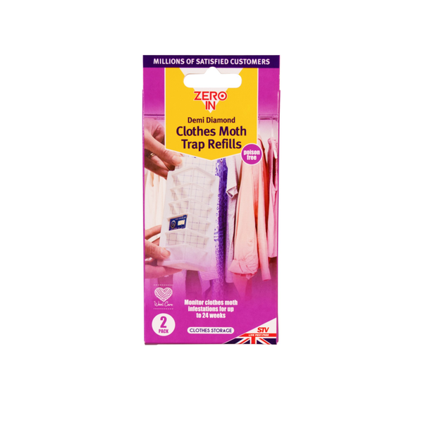 Zero In Demi Diamond clothes moth refills twin pack