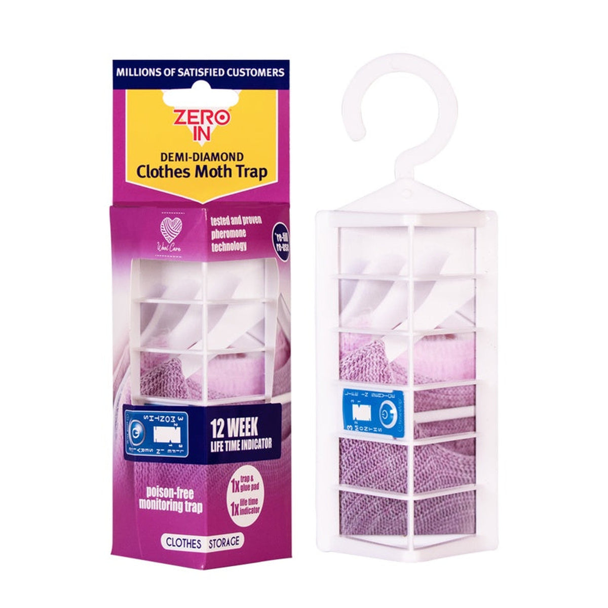 Zero In Demi-Diamond clothes moth trap