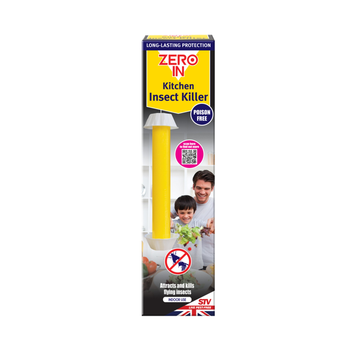 Zero In small 26cm flying insect stick