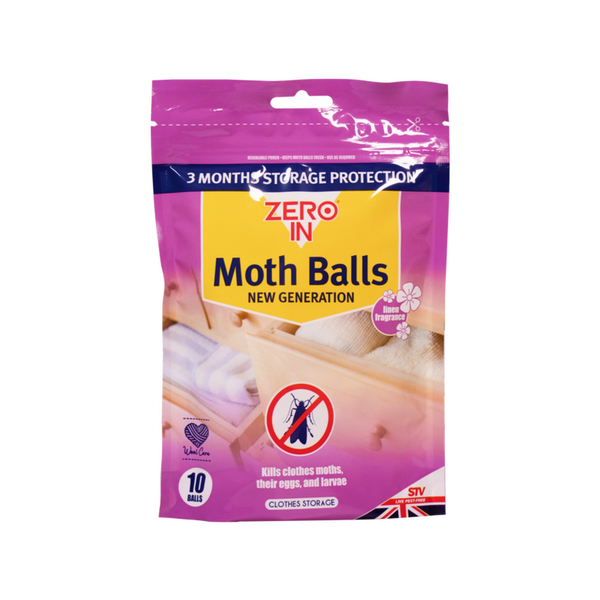 Pack of 10 Zero In moth balls