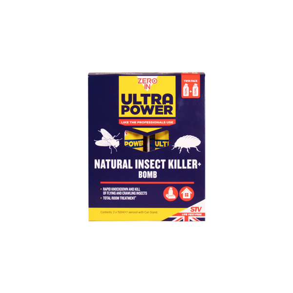 Zero In Natural Insect Killer Bomb pack of 2 aerosols