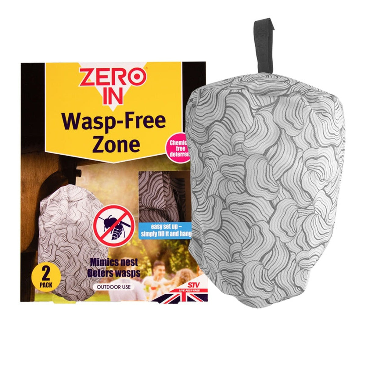 Zero In Wasp Free Zone wasp deterrent, 2 pack
