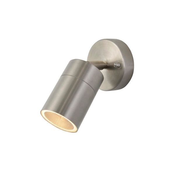 Zinc Leto 1 light adjustable stainless steel outdoor light