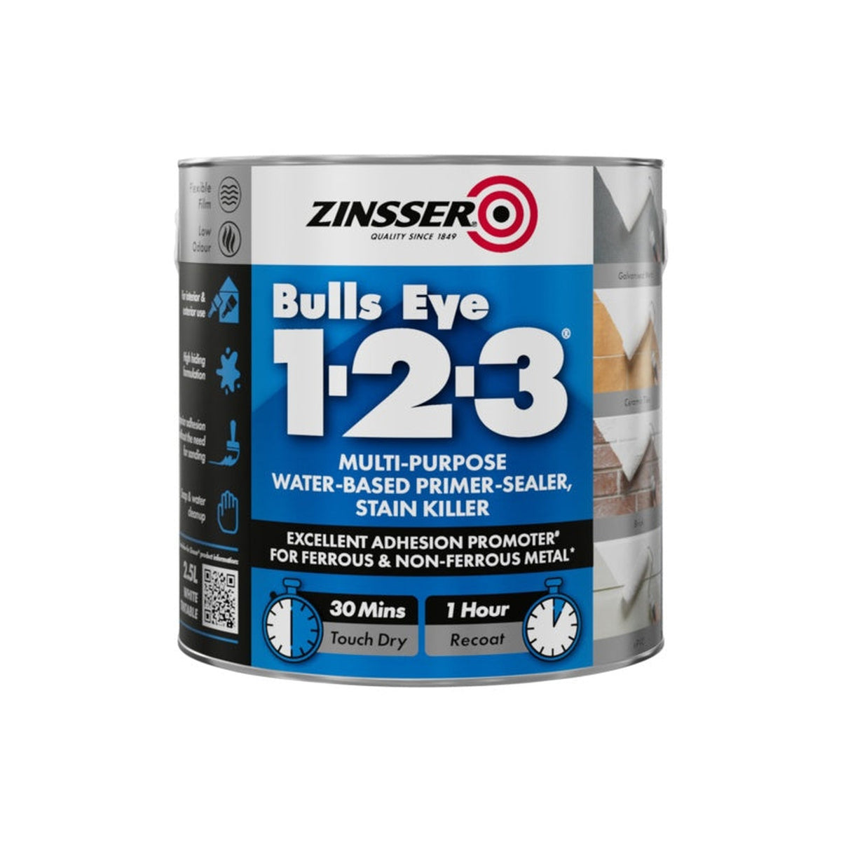 Zinsser Bullseye 1-2-3 Deep Tint primer 1L