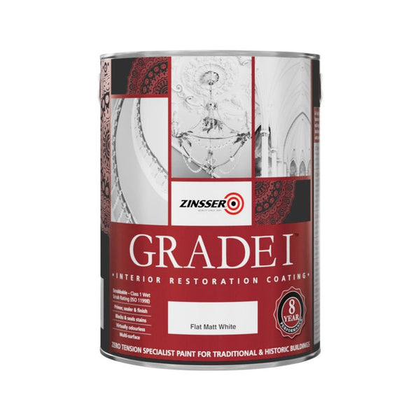 Zinsser Grade 1 White Matt Mould Remover Paint 2.5L tin